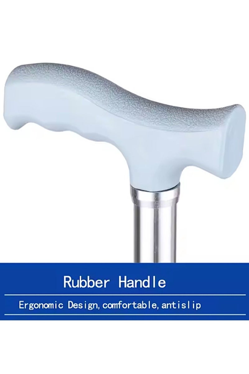 كايانج عكاز مبتكر طبي-قابل لتعديل الارتفاع مزود بمقبض مريح يقلل الضغط على اليد والمعصم ,قاعدة متينة مضادة للانزلاق, هدية مميزة للمسنين ومناسبة للرجال والنساء - Image 4